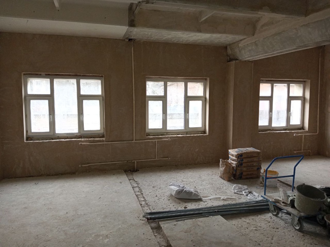 Гипсовая штукатурка стен - 215м²
